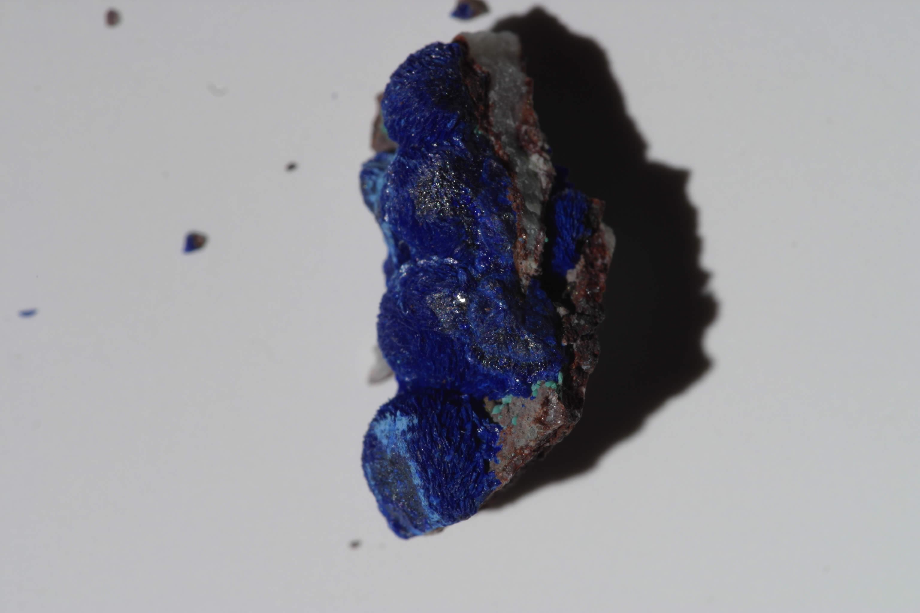 Azurite sample photograph, USGS Spectral Library Version 7