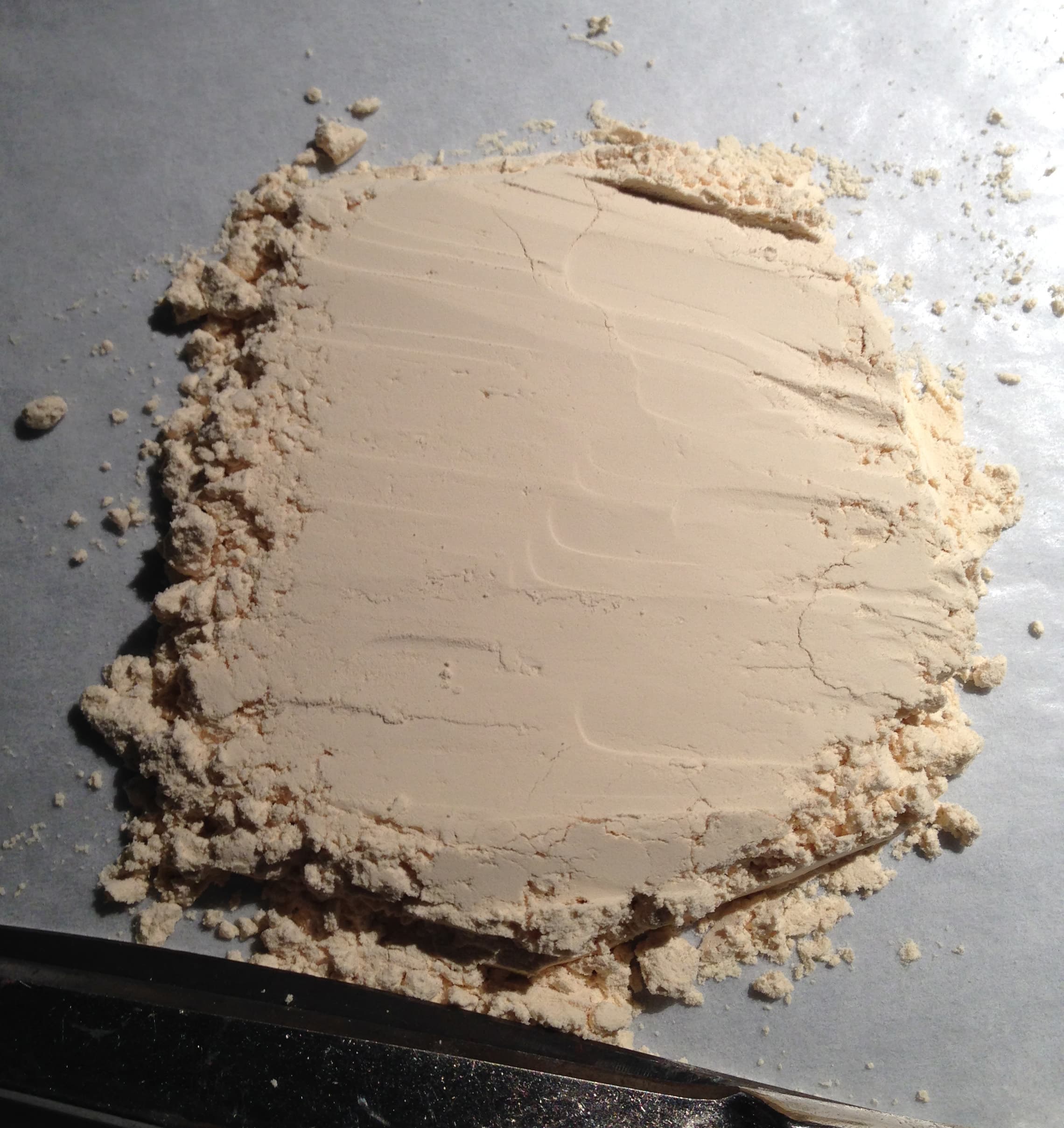 Protein soy powder NC2 sample photograph, USGS Spectral Library Version 7
